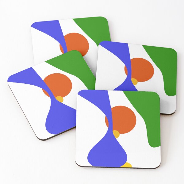 Item preview, Abstract Modern Art with Six Primary Colours designed and sold by KALEIDOSCOPE UK.