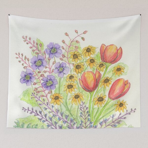 Item preview, Mixed Flowers designed and sold by LymphomaLass.