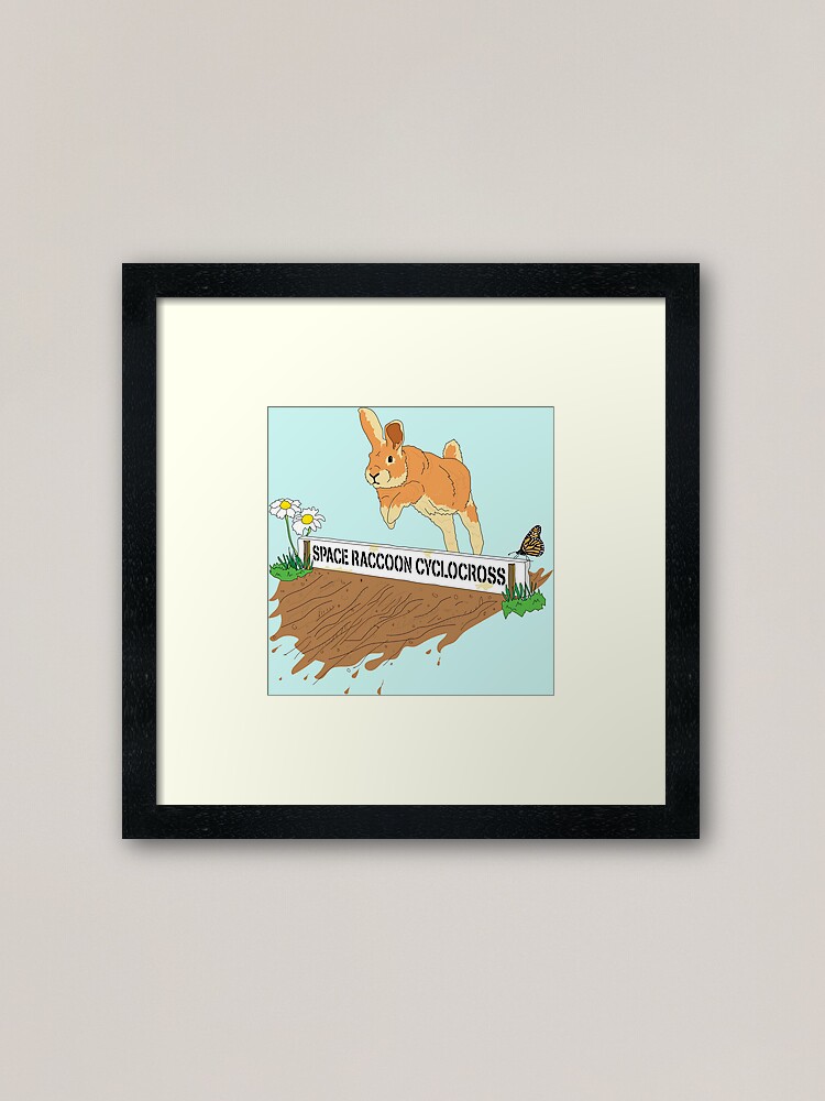 Bunny Hop The Barriers Framed Art Print By Tailsquad Redbubble