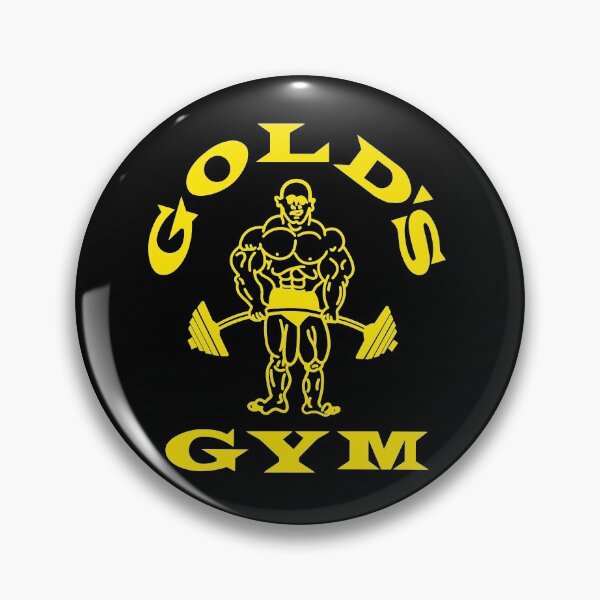 Gold S Gym Pin By Bornlion Redbubble