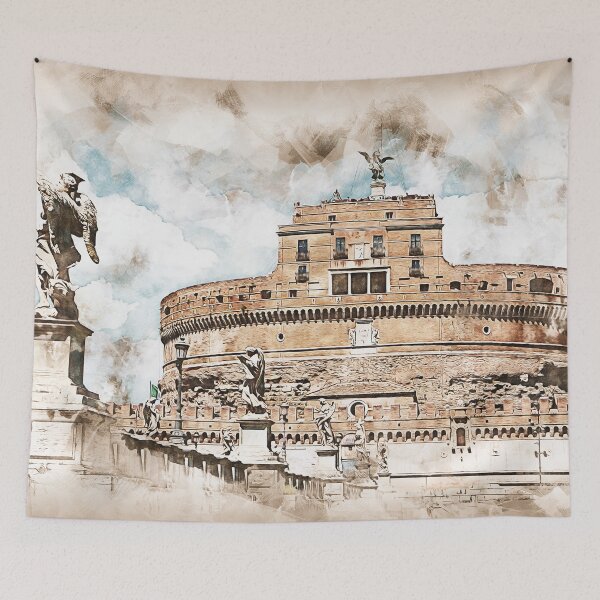 Item preview, Rome, Mausoleum of Hadrian designed and sold by AM FineArtPrints.
