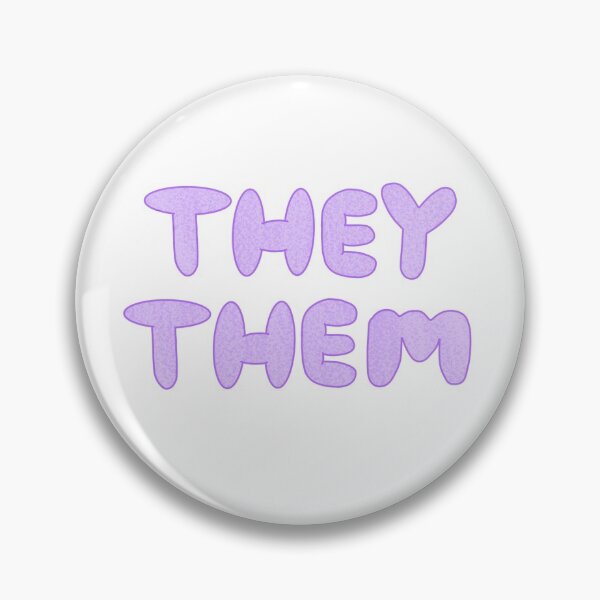 Item preview, They/Them Pronouns Stickers and Pins designed and sold by Dancing-Heart.