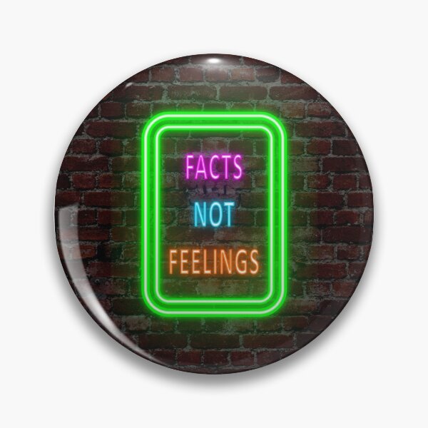 Item preview, Facts not feelings neon sign designed and sold by BigTime.