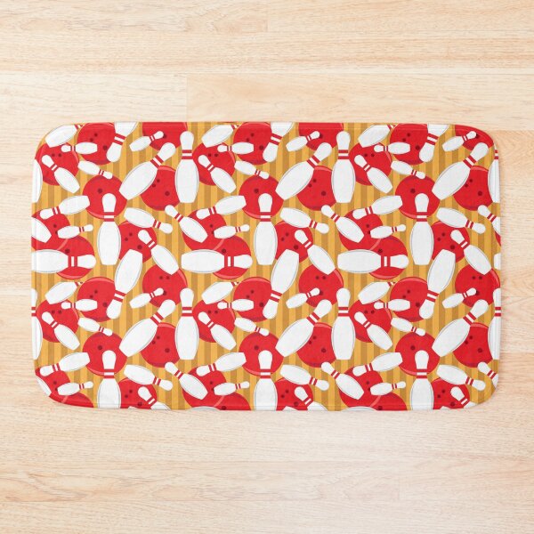 Item preview, Cool Bowling Alley Pins and Bowling Balls Pattern designed and sold by HotHibiscus.