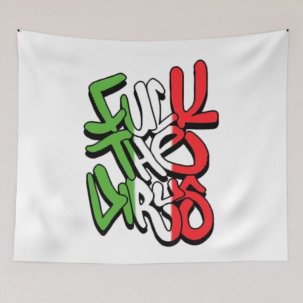 Item preview, Fuck The Virus Covid 19 (Graffiti Style #2 Italy Shadow Edition) - Brazz designed and sold by Brazz Official.