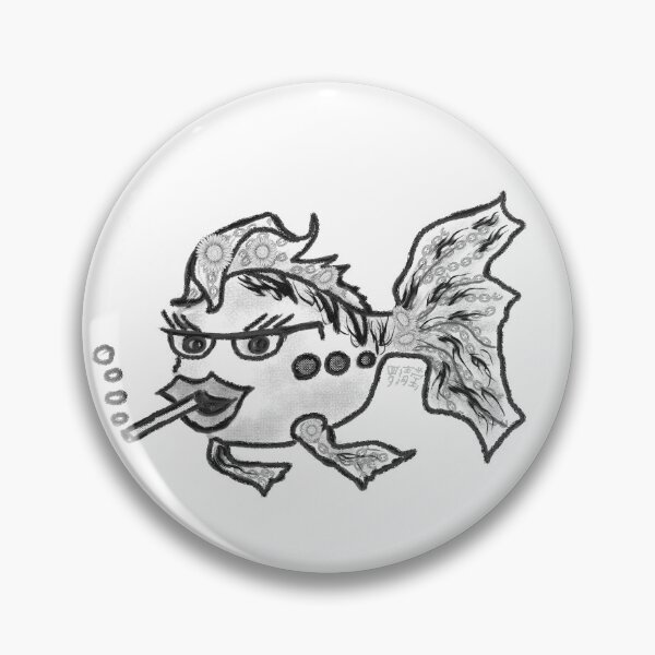 Item preview, The smoking fish in black and white designed and sold by Heltymrf.