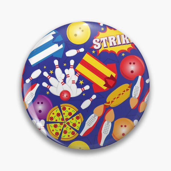 Item preview, Bowling Shirts Shoes Pins and Balls Pattern designed and sold by HotHibiscus.