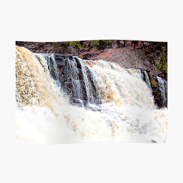 Abstracted Gooseberry Falls Poster