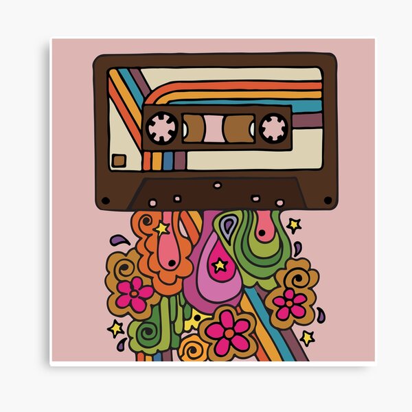 Retro Spectrum Canvas Print