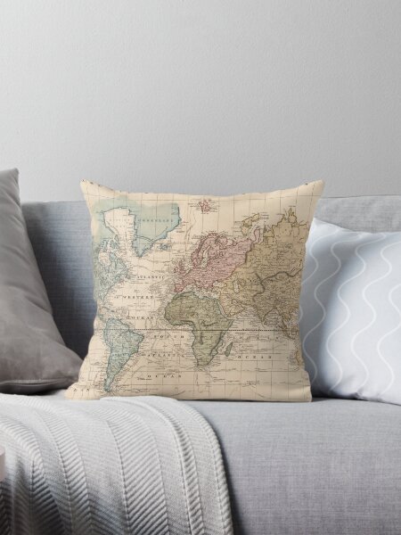 Item preview, Vintage Map of The World (1823) 2 designed and sold by BravuraMedia.