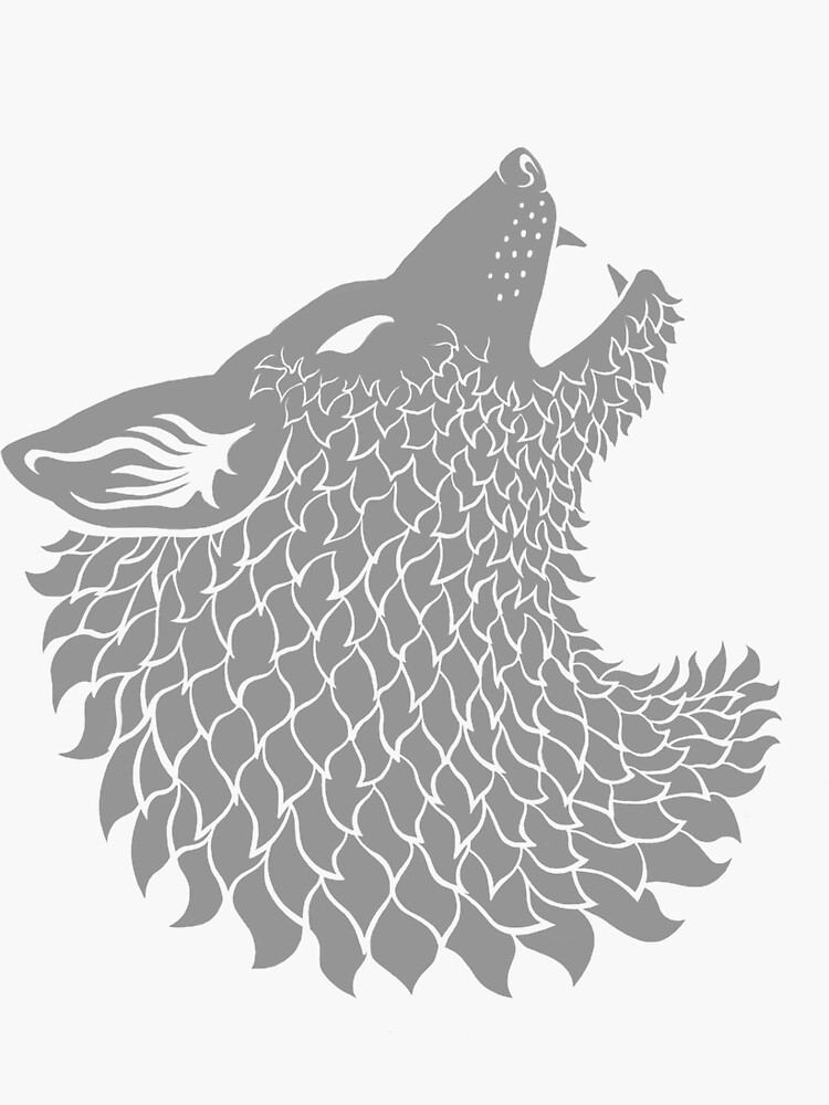 "Wolf Sigil" Sticker for Sale by monstertino | Redbubble