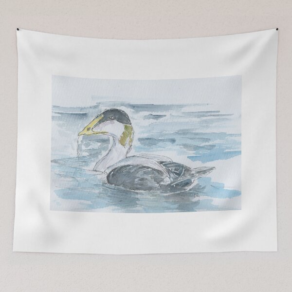 Item preview, Eider duck watercolour. designed and sold by DebTheZeb.