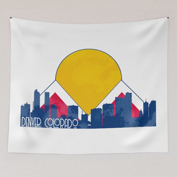 Item preview, Denver Skyline Flag Design  designed and sold by Decal Mania.