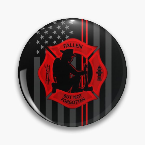 Item preview, FALLEN BUT NOT FORGOTTEN thin red line american flag designed and sold by MortalDesigns.