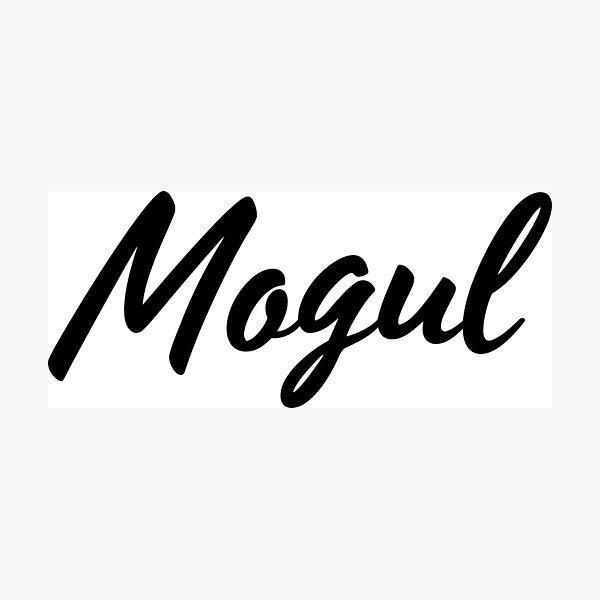 Item preview, Mogul Script Blk designed and sold by Tee4Daily.