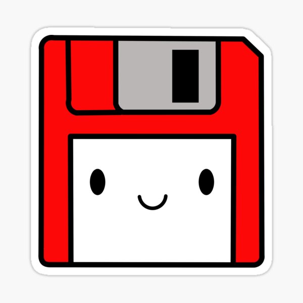 Item preview, Kawaii Floppy Disk, Cute Retro 80's Designs for Computer Geek designed and sold by mariekawaii.