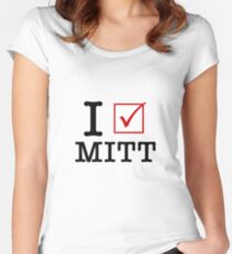 I Vote Mitt Women's Fitted Scoop T-Shirt