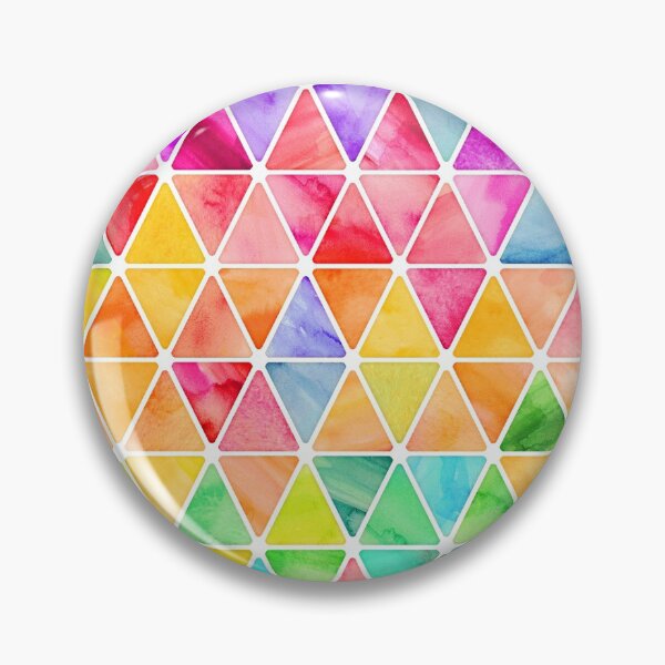 Item preview, Little Rainbow Watercolor Triangles on White designed and sold by micklyn.