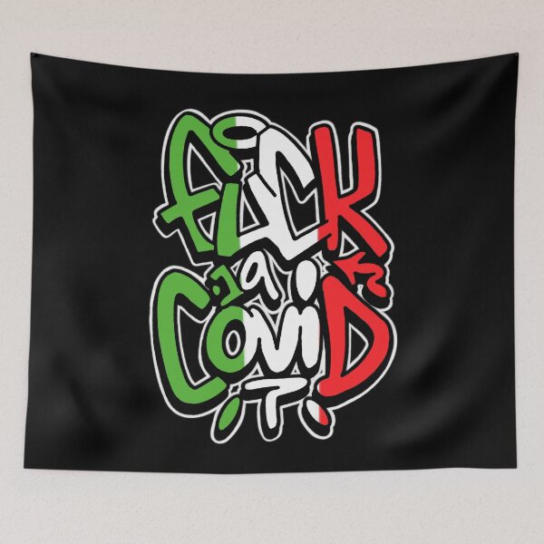 Item preview, Fuck The Virus Covid 19 (Graffiti Style #4 Italy Outline Edition) - Brazz designed and sold by Brazz Official.
