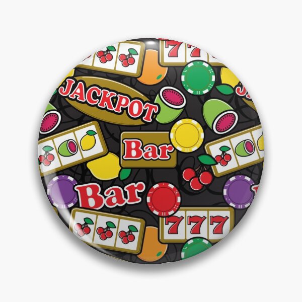 Item preview, Casino Jackpot Lucky Slot Machine Fruit Slots Pattern  designed and sold by HotHibiscus.