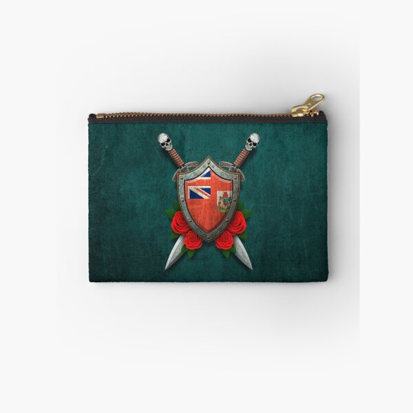 Item preview, Bermuda Flag on a Worn Shield and Crossed Swords designed and sold by JeffBartels.