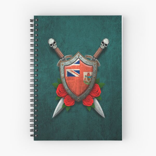 Item preview, Bermuda Flag on a Worn Shield and Crossed Swords designed and sold by JeffBartels.