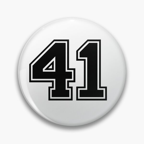 Item preview, Varsity Team Sports Uniform Number #41 - Black designed and sold by RiplMedia.
