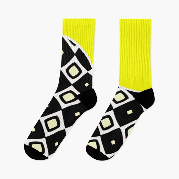 Item preview, Solid Colour Wave | Neon Yellow and Black and White Pattern designed and sold by ozcushions.