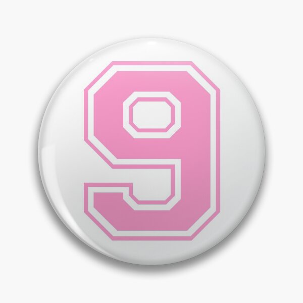 Item preview, Varsity Team Sports Uniform Number #9 - Pink designed and sold by RiplMedia.