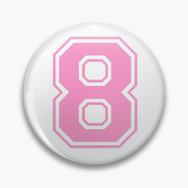 Item preview, Varsity Team Sports Uniform Number #8 - Pink designed and sold by RiplMedia.