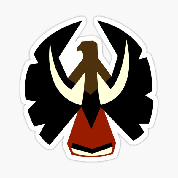 Red-Tailed Hawk Coat-of-Arms Sticker