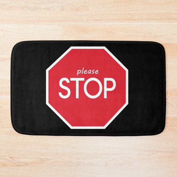 Item preview, please STOP designed and sold by SarcasticWords.