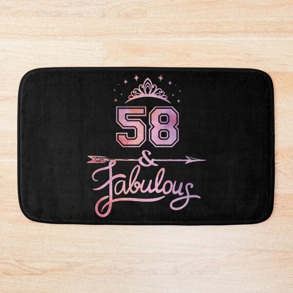 Item preview, Women 58 Years Old And Fabulous Happy 58th Birthday print designed and sold by Grabitees.