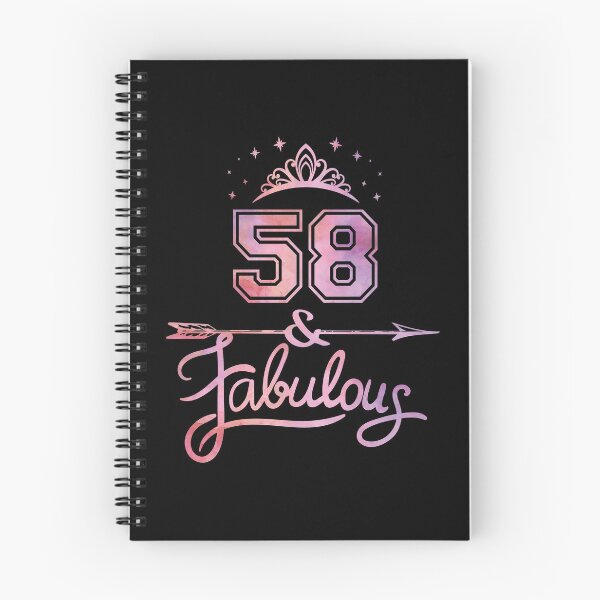 Item preview, Women 58 Years Old And Fabulous Happy 58th Birthday print designed and sold by Grabitees.