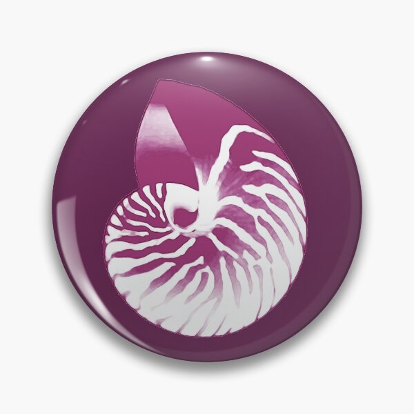 Item preview, Nautilus Shell, Eggplant Purple and White designed and sold by Marymarice.