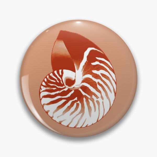 Item preview, Nautilus Shell, Terracotta and White designed and sold by Marymarice.
