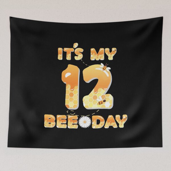 Item preview, It's My 12th Bee Day - 12 Years Old Birthday Party Girl print designed and sold by Grabitees.
