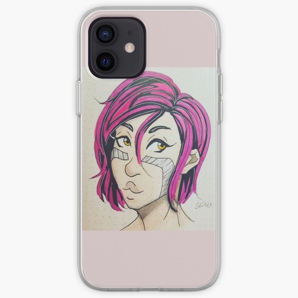 Pink-haired Alita! iPhone Case & Cover