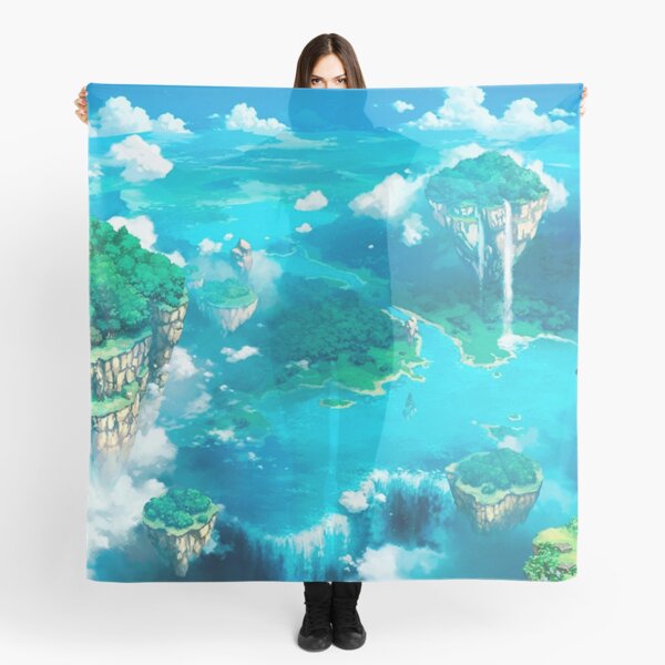 Anime Floating Islands Scarf