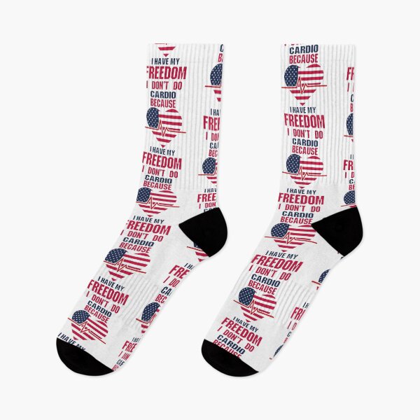 Item preview, I Don't Do Cardio Because I Have My Freedom designed and sold by AscendMerch.