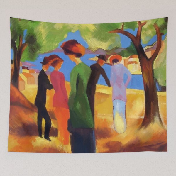 Item preview, Woman in Green Jacket by August Macke designed and sold by digitalvintage.