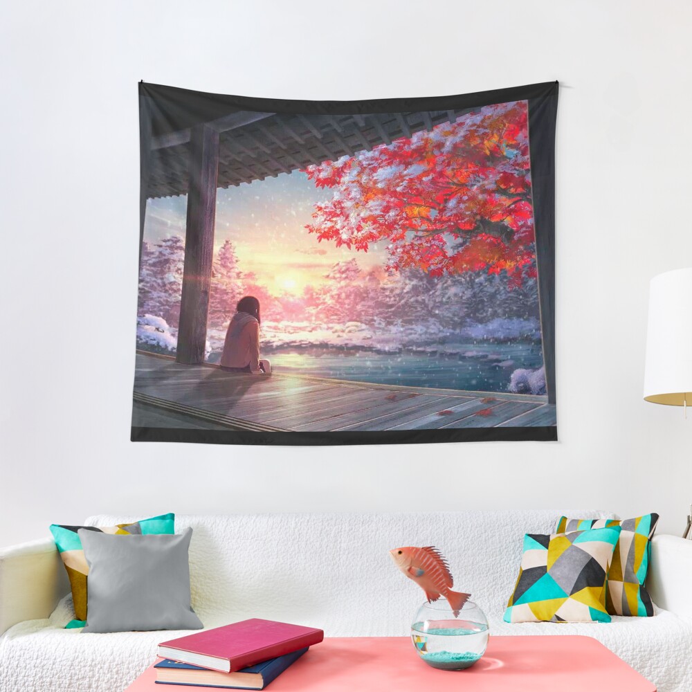 Disover Anime Sunset Tapestry