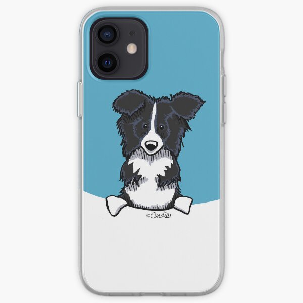 Peeking Border Collie iPhone Soft Case