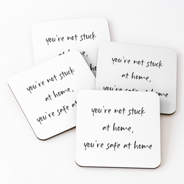 Item preview, you're not stuck at home, you're safe at home designed and sold by motivation4you.
