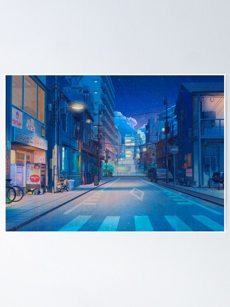 "Urban anime" Poster for Sale by PlainMotif Redbubble