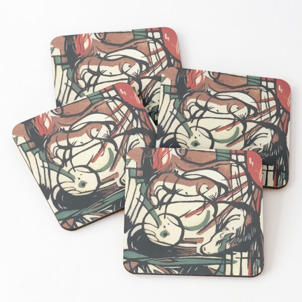 Item preview, Birth of the Horses 1913 by Franz Marc designed and sold by digitalvintage.