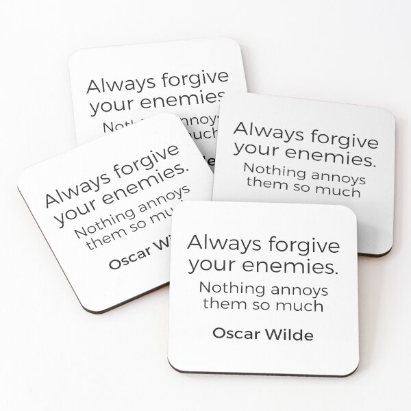 Item preview, Oscar Wilde Quote - Always forgive your enemies designed and sold by Inspirationmotivation.