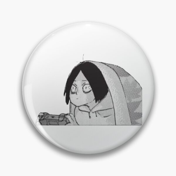 Young Kenma Playing Video Games Haikyuu Manga Cap Pin