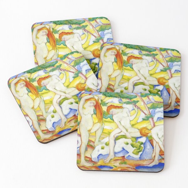 Item preview, Bathing Girls 1910 by Franz Marc designed and sold by digitalvintage.