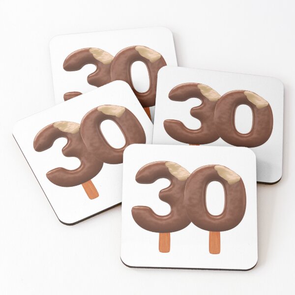 Item preview, 30 Ice Cream Thirty Number 3d Chocolate designed and sold by HelloFromAja.